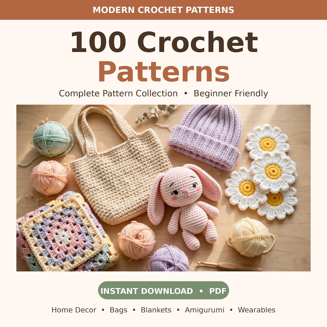 Free Crochet Ribbon Patterns.pdf Crochet Patterns Bundle 100, Crochet Pattern PDF, Amigurumi Patterns ...