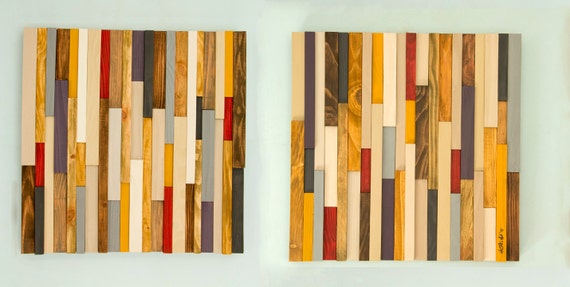 Abstract Wood Painting Set