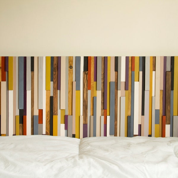 Reclaimed Wood Headboard - Etsy - Grey Wood Reclaimed Headboard