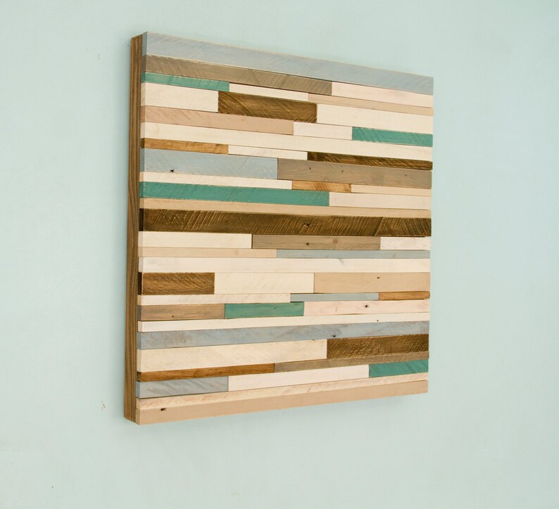 Arte De Pared Industrial Arte Madera Rustica Arte Recuperado Etsy