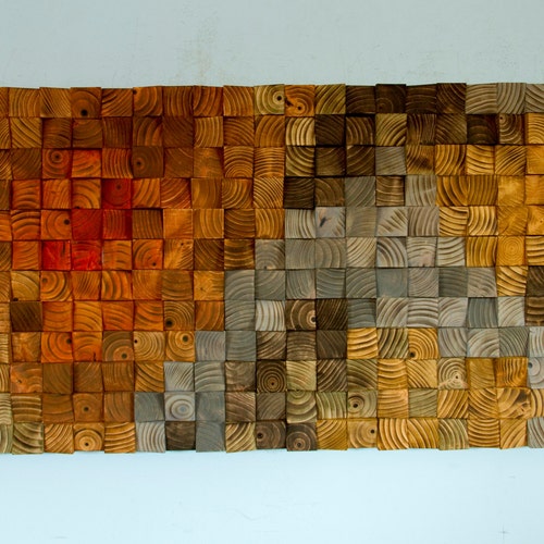 Reclaimed Wood Wall Sculpture Wood Wall Art Etsy