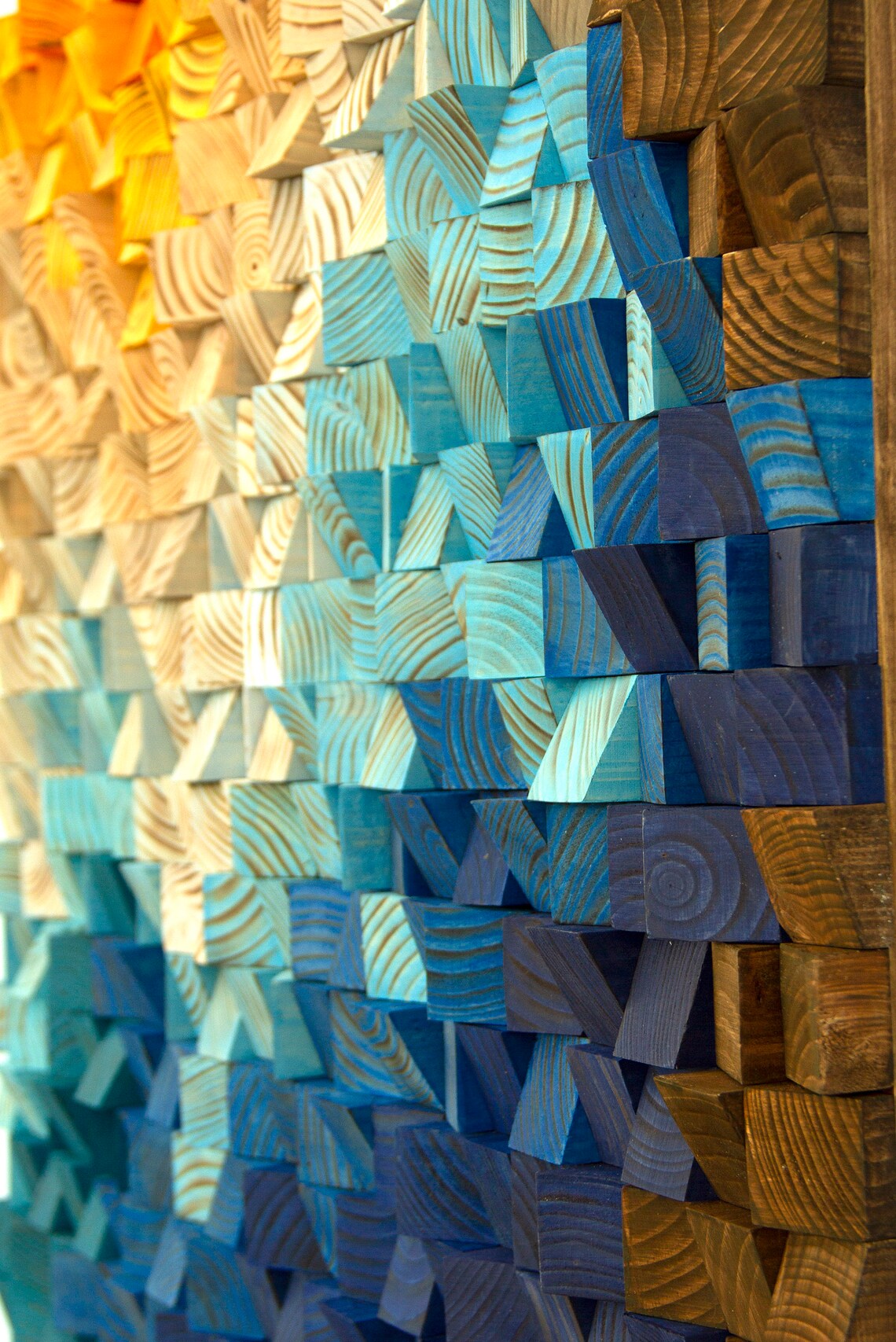 Ombre Wood Wall Art Extra Large Wood Wall Art 2020 colour Etsy