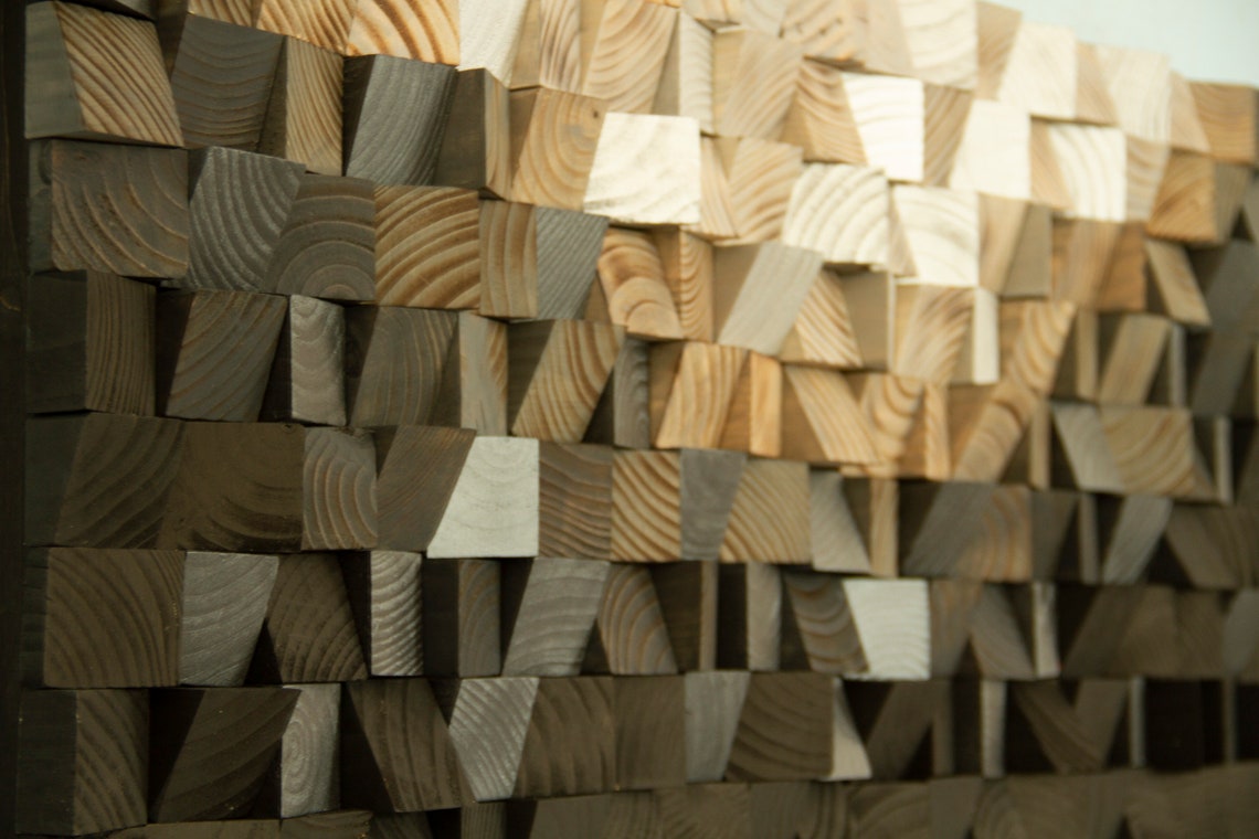 Black Wood Wall Art Silver Wood Art READY TO SHIP Sound Etsy