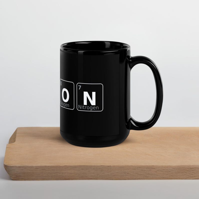 PYTHON Periodic Table Mug | Python Developer Coffee Cup | Programming Language Mug