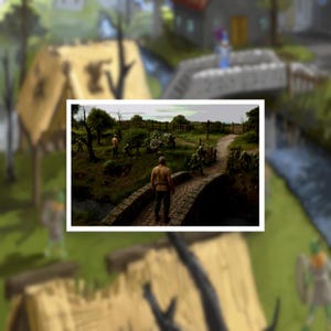 River Lum Bridge Crossing: MMORPG Gamer Poster