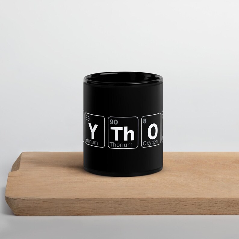 PYTHON Periodic Table Mug | Python Developer Coffee Cup | Programming Language Mug