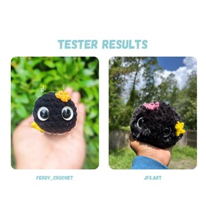 Chibi Coal Crochet Pattern NO SEW image 3