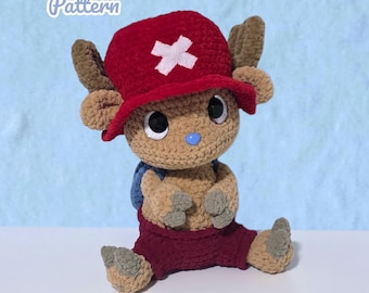 Patrón de ganchillo de reno de anime