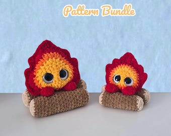 BUNDLE Big & Small Fire Demon Crochet Pattern