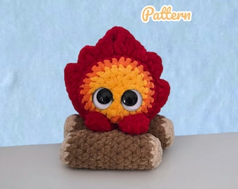 Patrón de crochet de demonio de fuego pequeño
