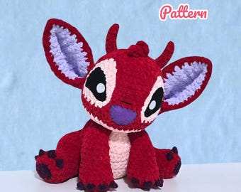 Red Kauai Monster Crochet Pattern