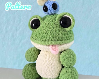 Patrón de crochet de rana regordeta