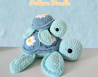 PAQUETE Patrón de crochet de tortugas Granny Square