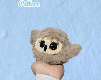 Patrón de crochet de búho bebé sin costura
