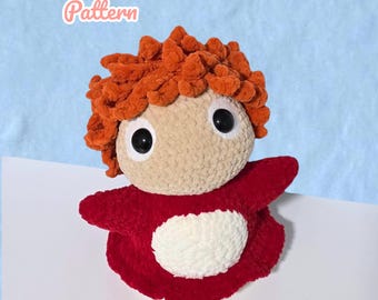 Patrón de crochet para niña pez