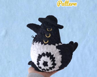 Patrón de ganchillo de pájaro demonio