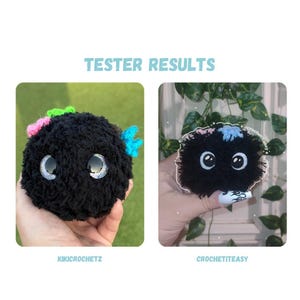 Chibi Coal Crochet Pattern NO SEW image 4