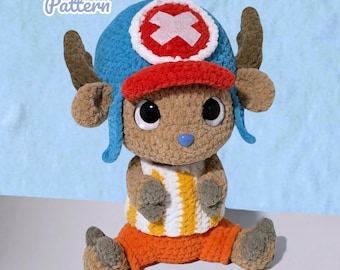 Patrón de ganchillo de reno de anime