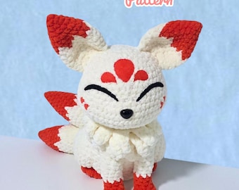 Patrón de crochet Kitsune