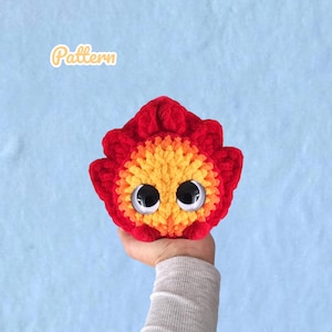 Chibi Fire Demon Crochet Pattern NO SEW