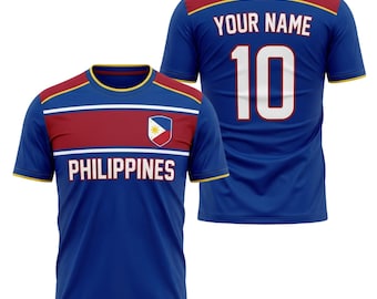Custom Philippines Soccer Jersey 2026 – Personalized Name & Number Shirt for Fans