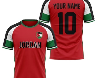 Custom Jordan Soccer Jersey 2026 – Personalized Name & Number Shirt for Fans