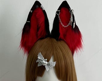 Custom Wolf Ears: Handmade Faux Fur Cosplay Costume Accessory