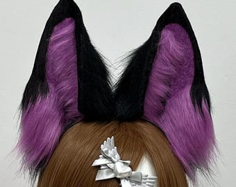 Custom Wolf Ears: Handmade Faux Fur Cosplay Costume Accessory