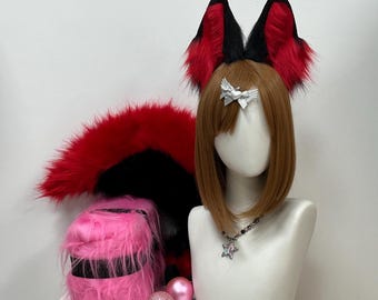 MTO Hell Fox Ears | Charred Fox Ears | Red and Black Fox  display picture 3