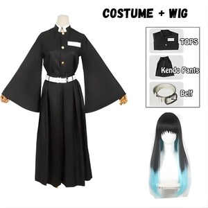 Anime Style Cosplay Costume Uniform,Japanese Inspired Outfit with Wig, Gift for Festival Party