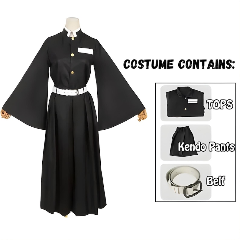 Anime Style Cosplay Costume Uniform,Japanese Inspired Outfit with Wig, Gift for Festival Party