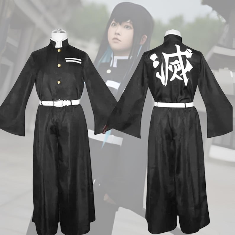 Anime Style Cosplay Costume Uniform,Japanese Inspired Outfit with Wig, Gift for Festival Party