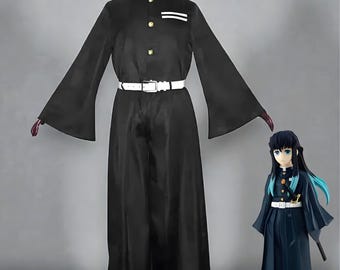 Anime Style Cosplay Costume Uniform,Japanese Inspired Outfit with Wig, Gift for Festival Party