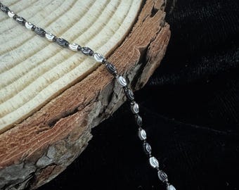 925 Sterling Silver Black & Silver Beads Anklet – Skin-Friendly, Anti-Tarnish