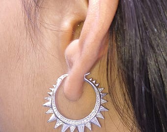 925 sterling silver Sun Dimond Earrings