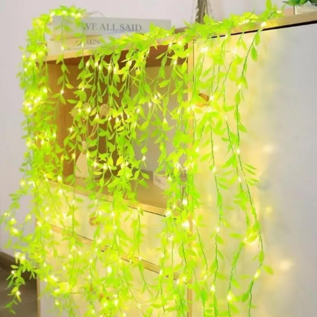 String Greenery Leaf Vine String Greenery Fairy Lights - Etsy