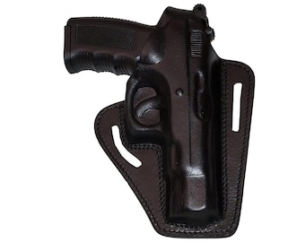 Funda de cuero: CZ 75, cierre de pulgar, 2 ranuras