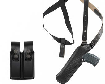 Funda de cuero para hombro de tejido de cesta para Beretta Taurus CZ75 Browning HP Sig P226