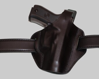 Sig Sauer P226 Brown/Black Leather Holster, Handmade Pistol Holster, Comfortable Carry – K-509-S