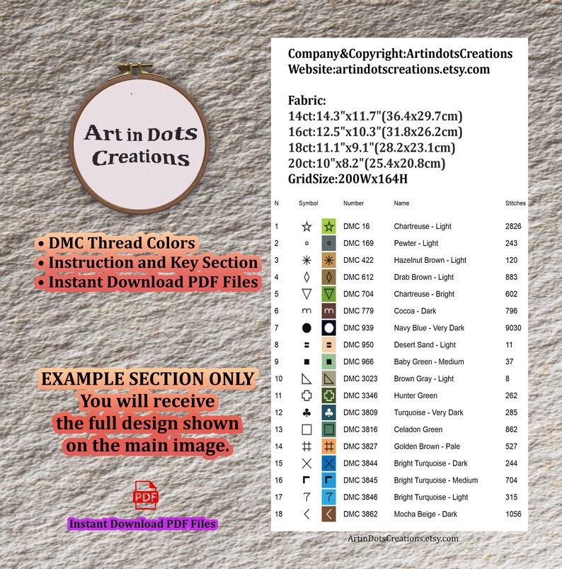 Mimic Chest Pattern – Dnd Cross Stitch PDF, RPG Dungeon Decor, Fantasy ...