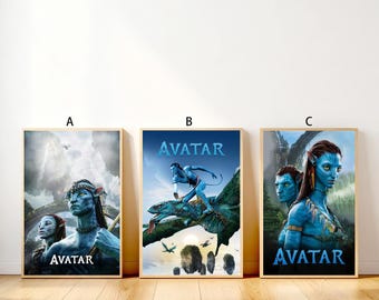 Póster de la película Avatar en lienzo enrollable para decoración del hogar, sala de estar y dormitorio.