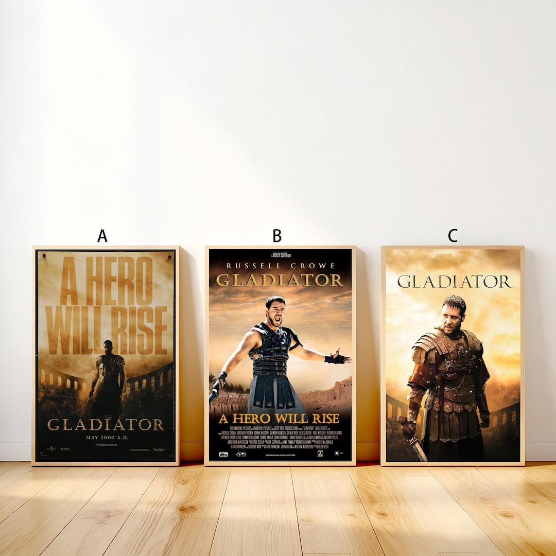 グラディエーター映画ポスター ロールキャンバスアート リビングルーム＆寝室のインテリアに - Etsy 日本, image size:1080x1080