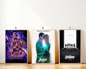 Avengers Endgame Movie Poster Rolled Canvas Art for Living Room & Bedroom Home Decor