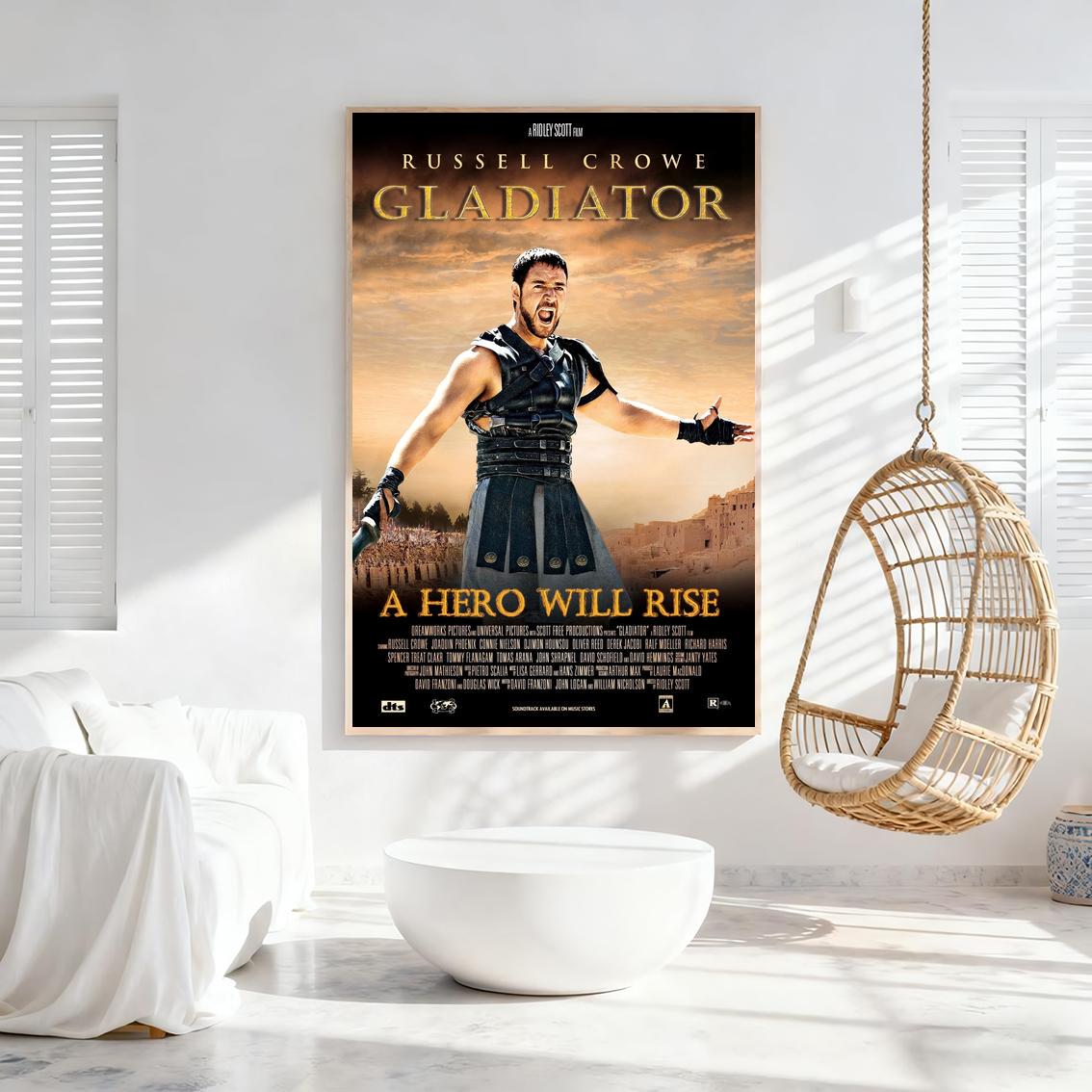 グラディエーター映画ポスター ロールキャンバスアート リビングルーム＆寝室のインテリアに - Etsy 日本, image size:1134x1134