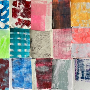 Pack no.291 pack of 24 printed and painted papers. UK A5 size. A range of colours, textures and backgrounds.