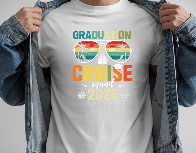Graduation Cruise Squad 2026 DTF Transfer, Class of 2026 Ready to Press ...