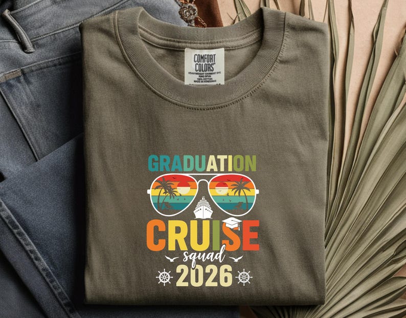 Graduation Cruise Squad 2026 DTF Transfer, Class of 2026 Ready to Press ...