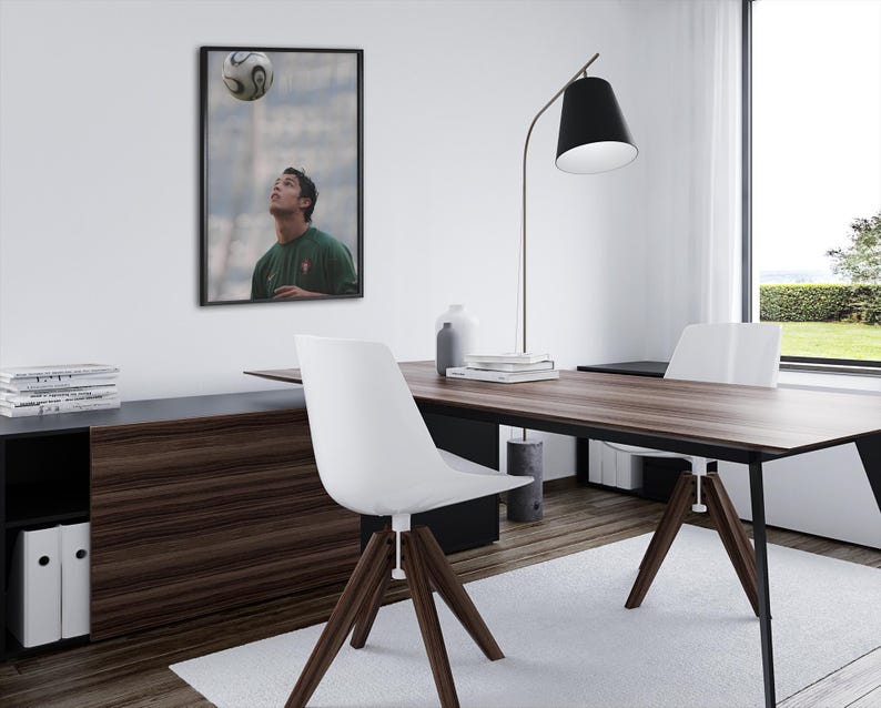 Cristiano Ronaldo Poster | Football Legend Wall Art | Soccer Icon Decor ...