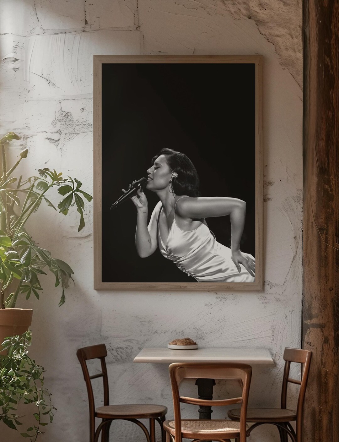 Raye Poster | Live Singing Performance | Black & White Music Art ...