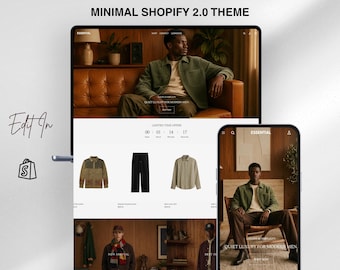 Luxury Minimal Clothing Shopify Theme | Fashion Boutique Shopify Template | Modern Clean & High Converting | Shopify Clothing Store 2.0